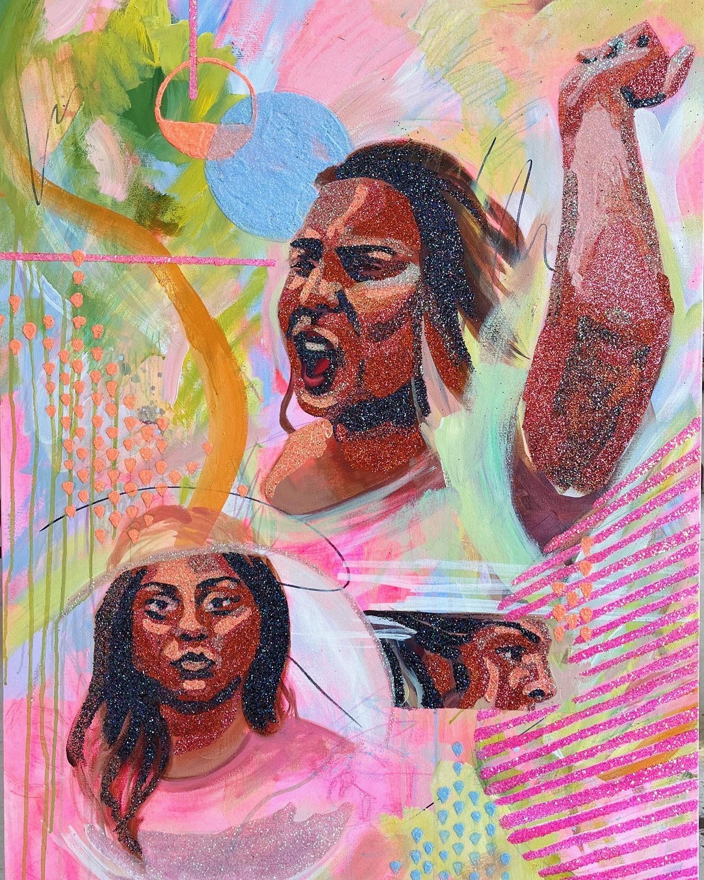 Glitter Rage Print