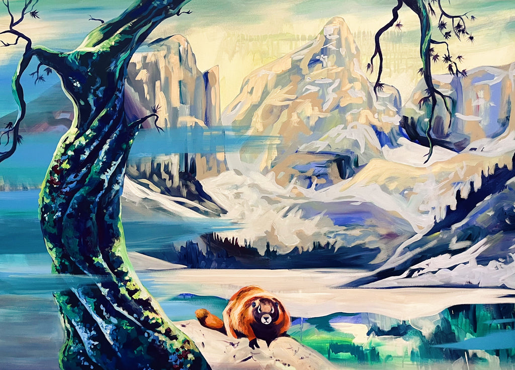 After Eyvind Earl In the Tetons Print
