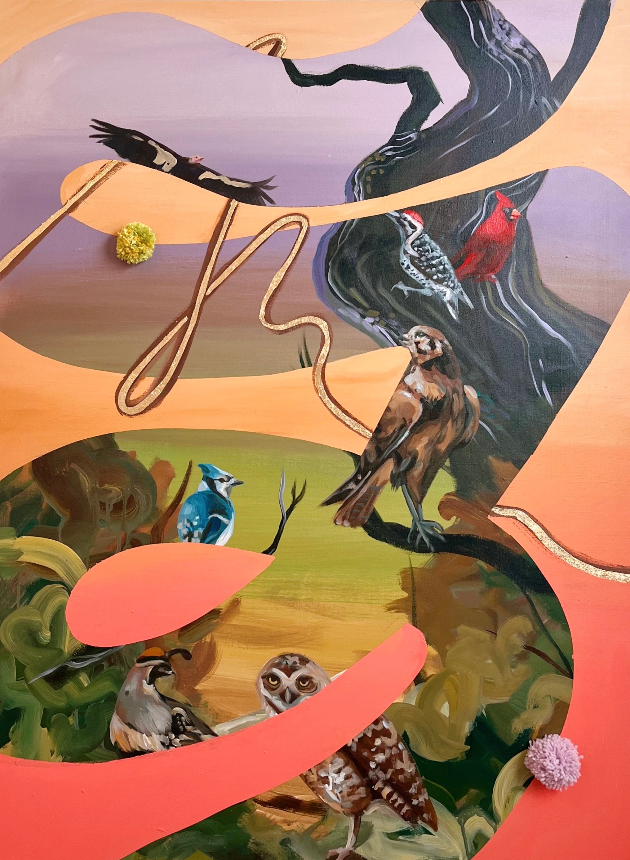 Mauve Menagerie Original