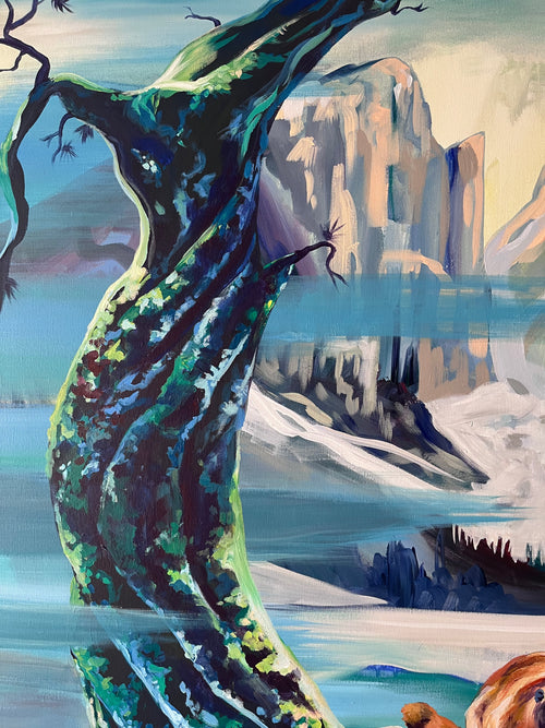 After Eyvind Earl In the Tetons Print