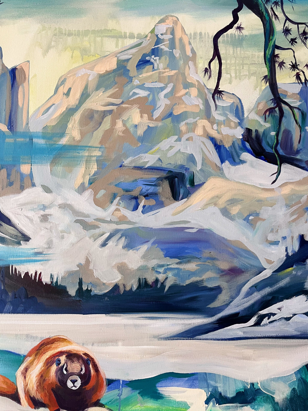 After Eyvind Earl In the Tetons Print