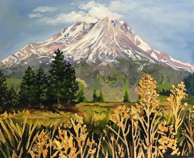 Shasta En Plein Air Print