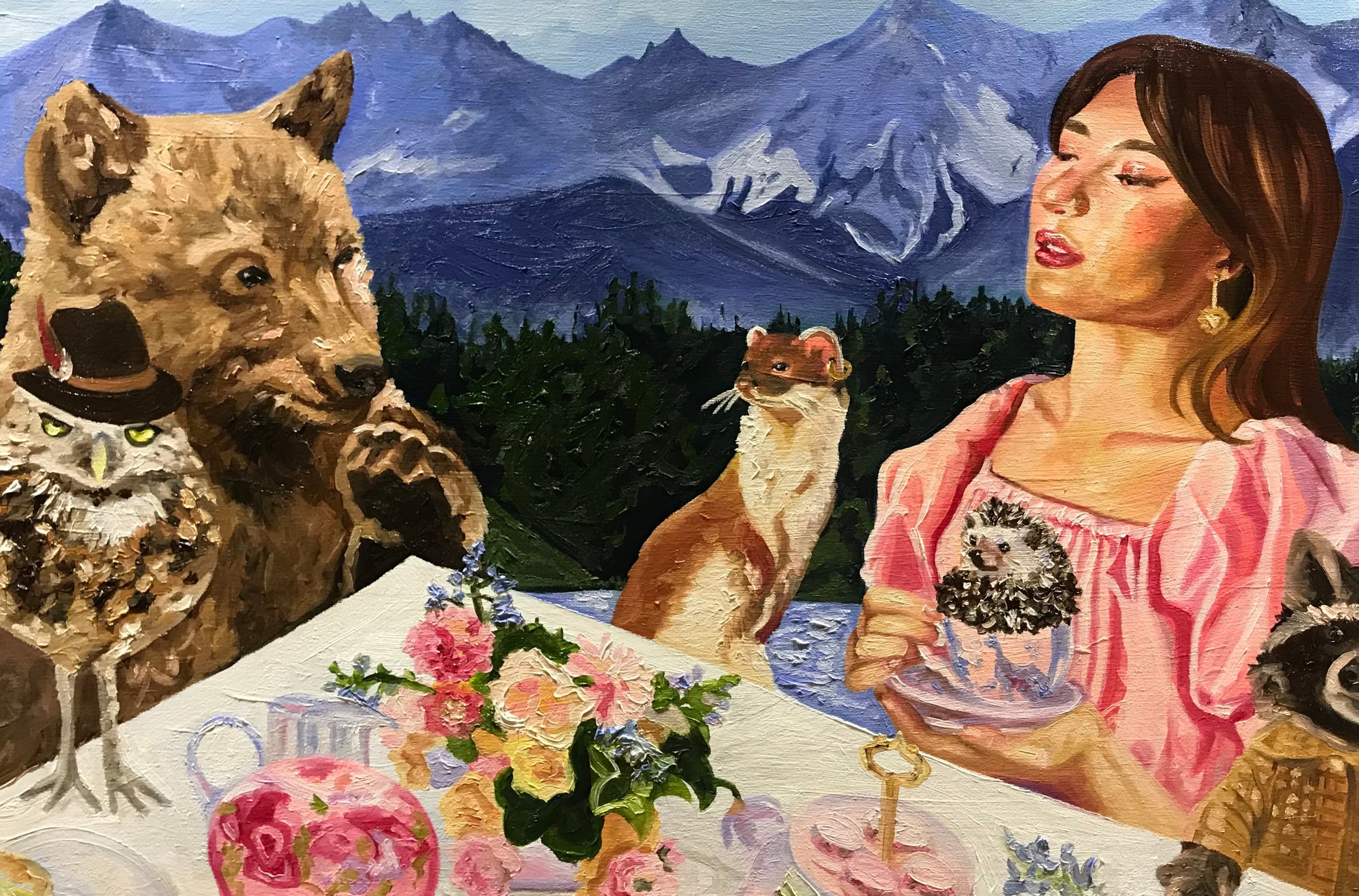 Tea Party in the Mountains Print